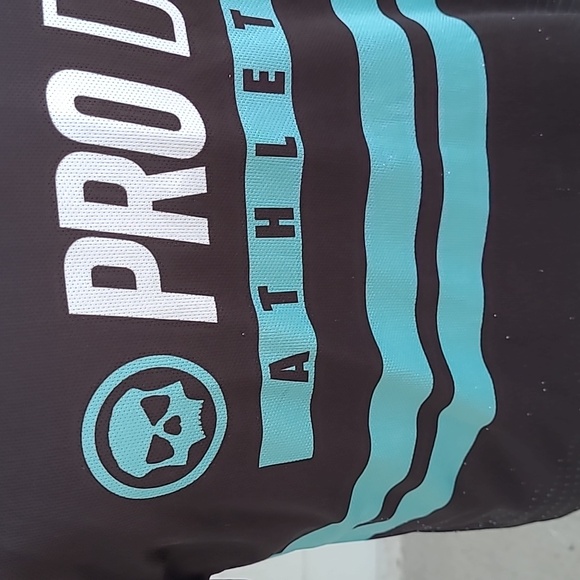 INFAMOUS Paintball Pro DNA Black and Teal Men's Large Short‎ Sleeve Shirt Jersey - Picture 4 of 7
